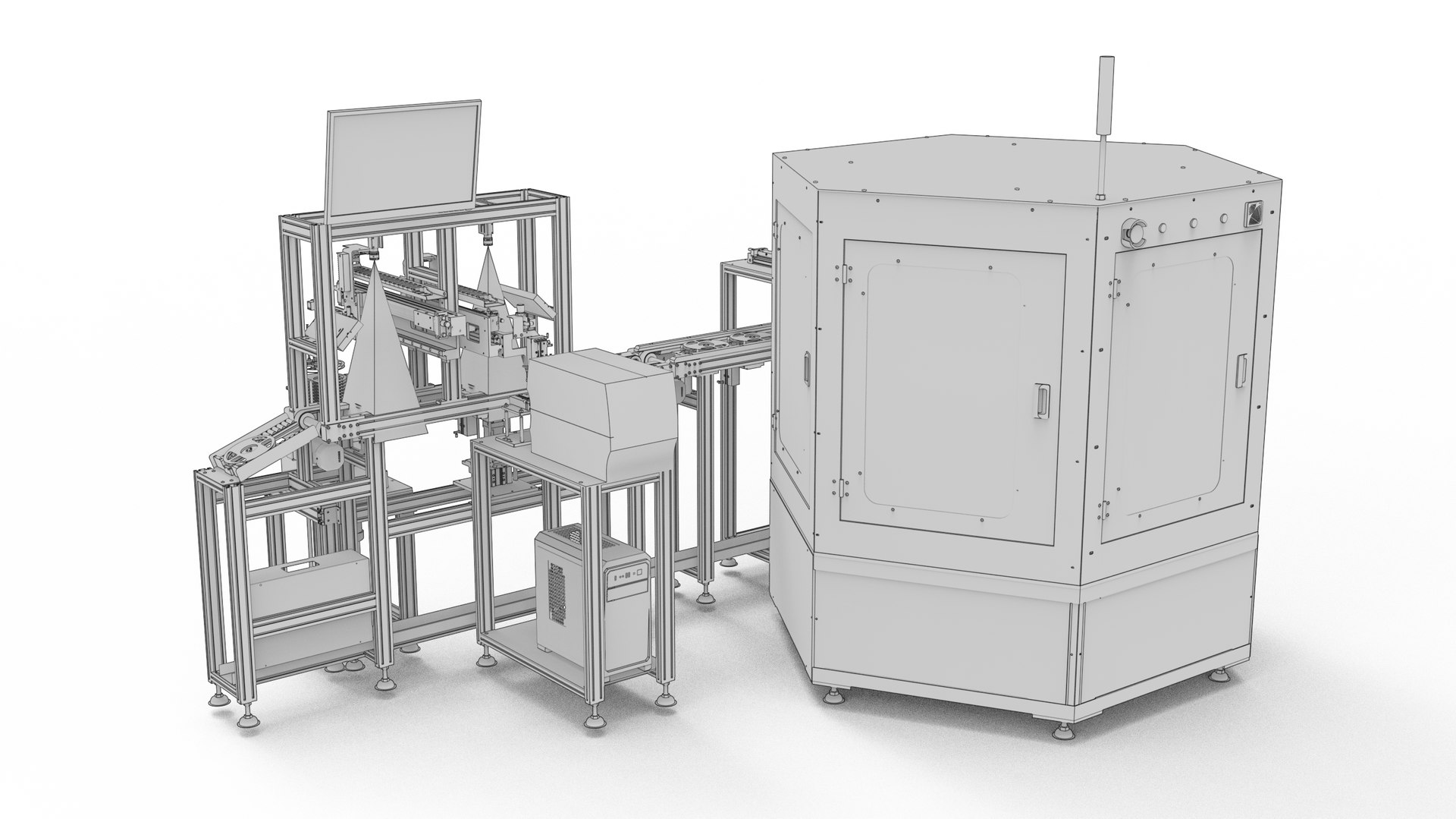 Automatic Labeling And Camera Checking Machine 3D Model - TurboSquid ...