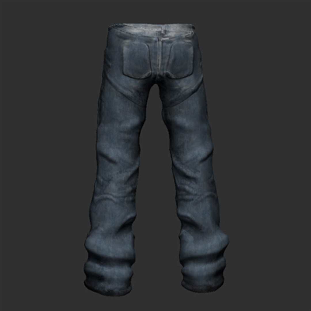 jeans pants 3d obj