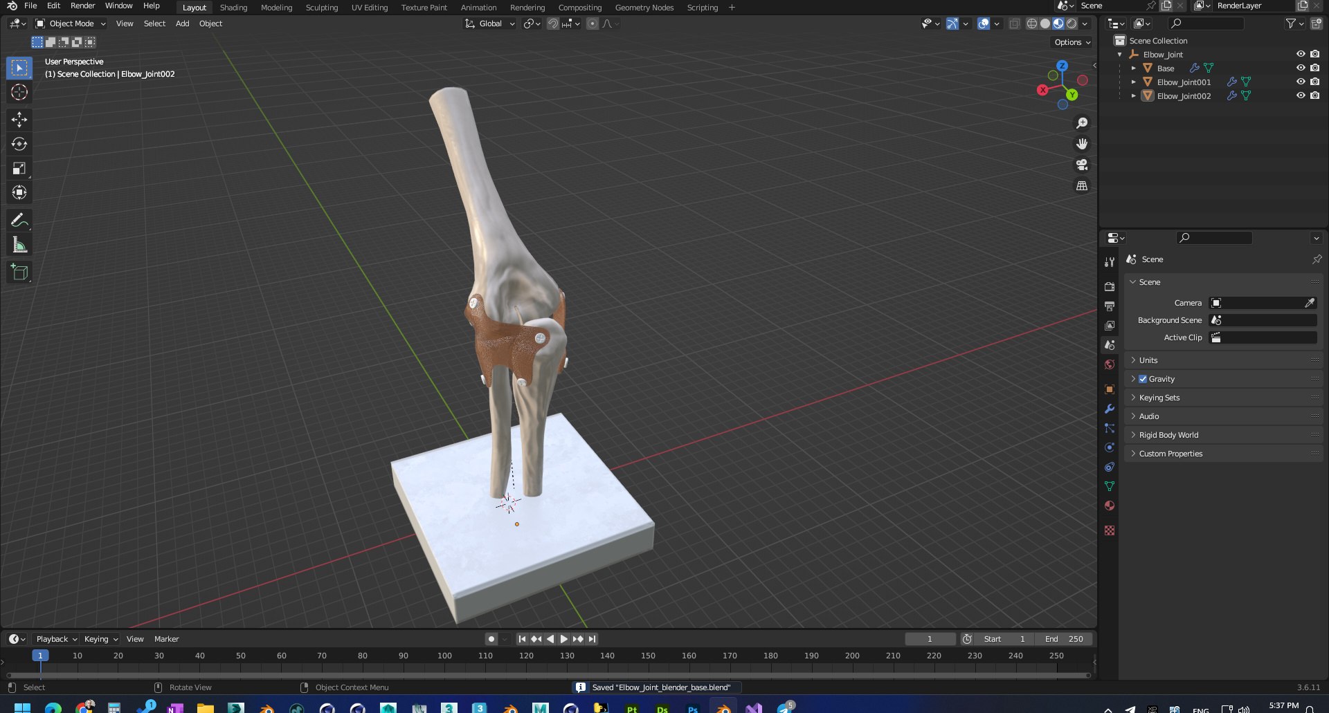 Elbow Joint 3D Model - TurboSquid 2287591
