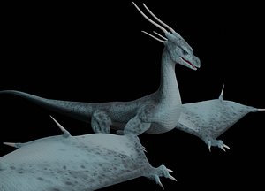 3D model dragon animation flying