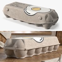 Molded Pulp Dozen Egg Carton