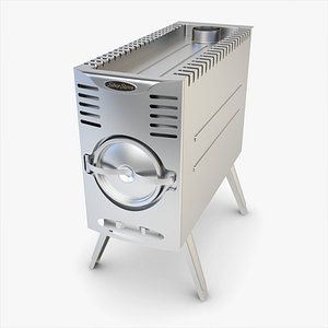 3d max stove siber wood