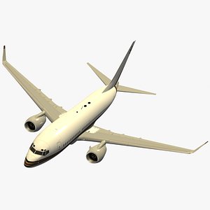 3ds max bbj airplane jet b