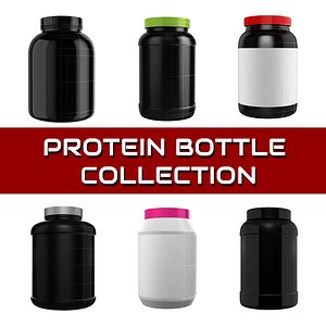 Whey Protein Supplement Bottle Collection
