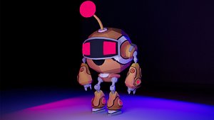 Cartoon Cute Robot 3D - TurboSquid 1738386