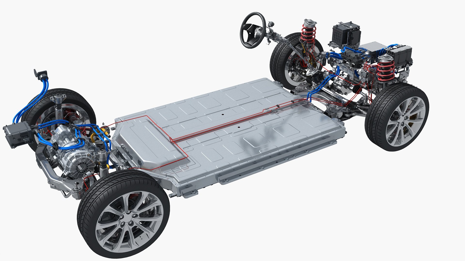 Electric Vehicle Chassis 3D Model - TurboSquid 2038419