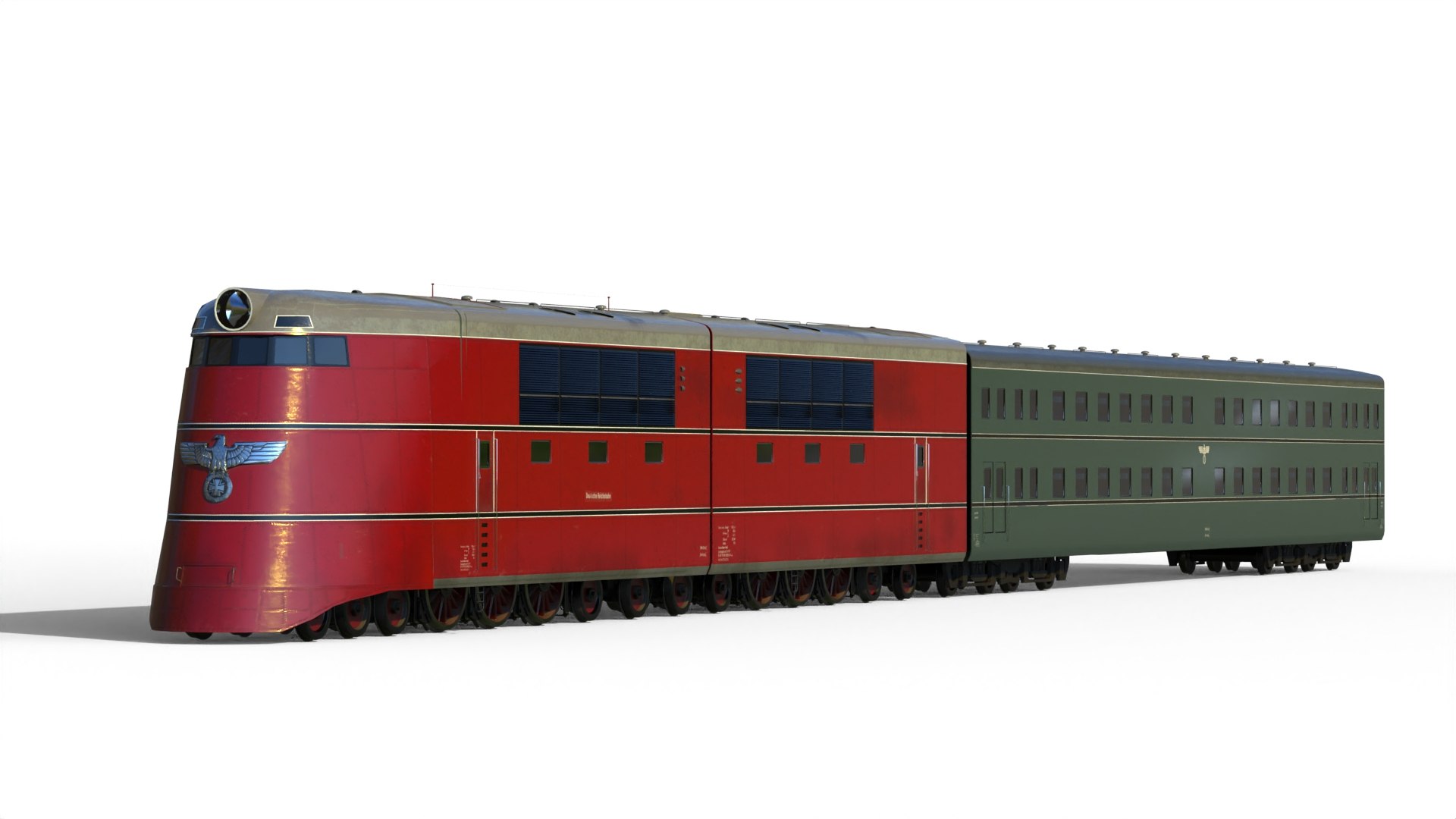 Breitspurbahn Locomotive Henschel Model - TurboSquid 2301227