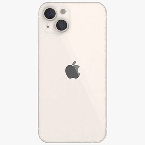 3D Starlight Apple iPhone 13 model