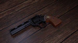 3D 357 revolver model