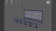 レッドカーペットと背景の3Dモデル