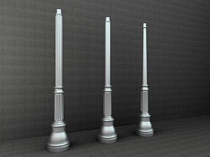 3d antique street lamp model