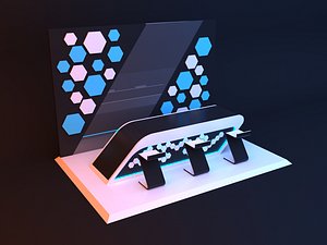 3D Cyber loft reception