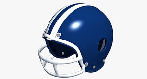 3D football helmet