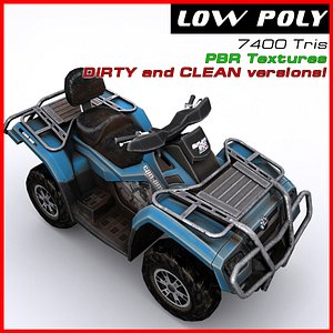 quad bike 3d model