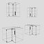 Kitchen furnitures down up corner 90 cm