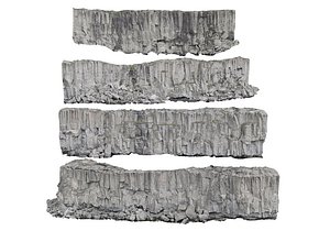 iceland basalt cliff pack 3D