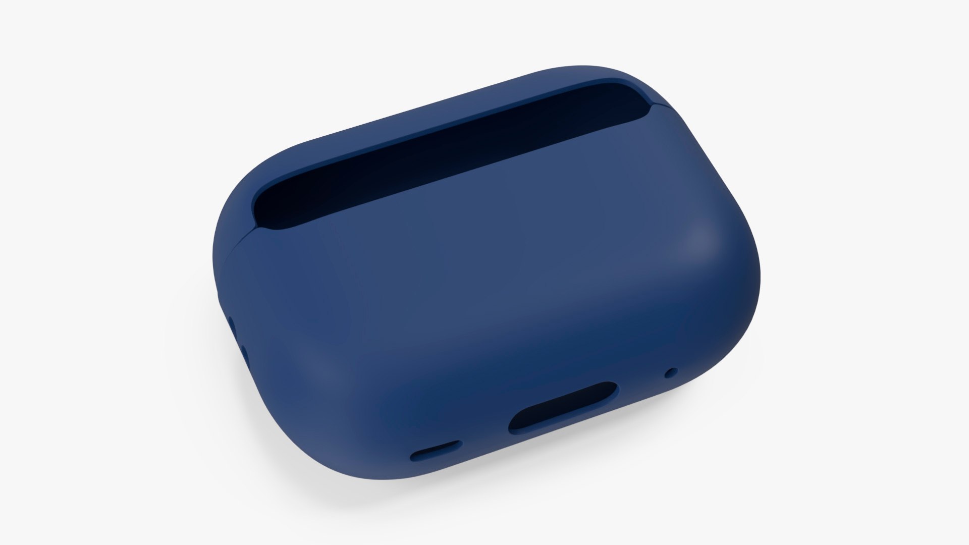 Silicone Case Apple AirPods Pro 2 USB-C Blue 3D model preview