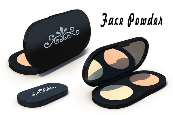 3d model face powder