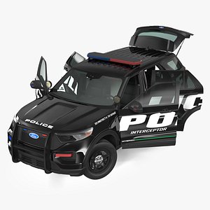 Ford Police Interceptor Utility Hybrid 2020 AWD Rigged