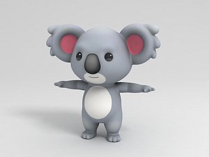 koala character cartoon 3D model