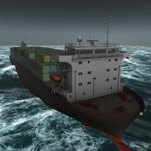 ship hyundai primorsky class 3d model