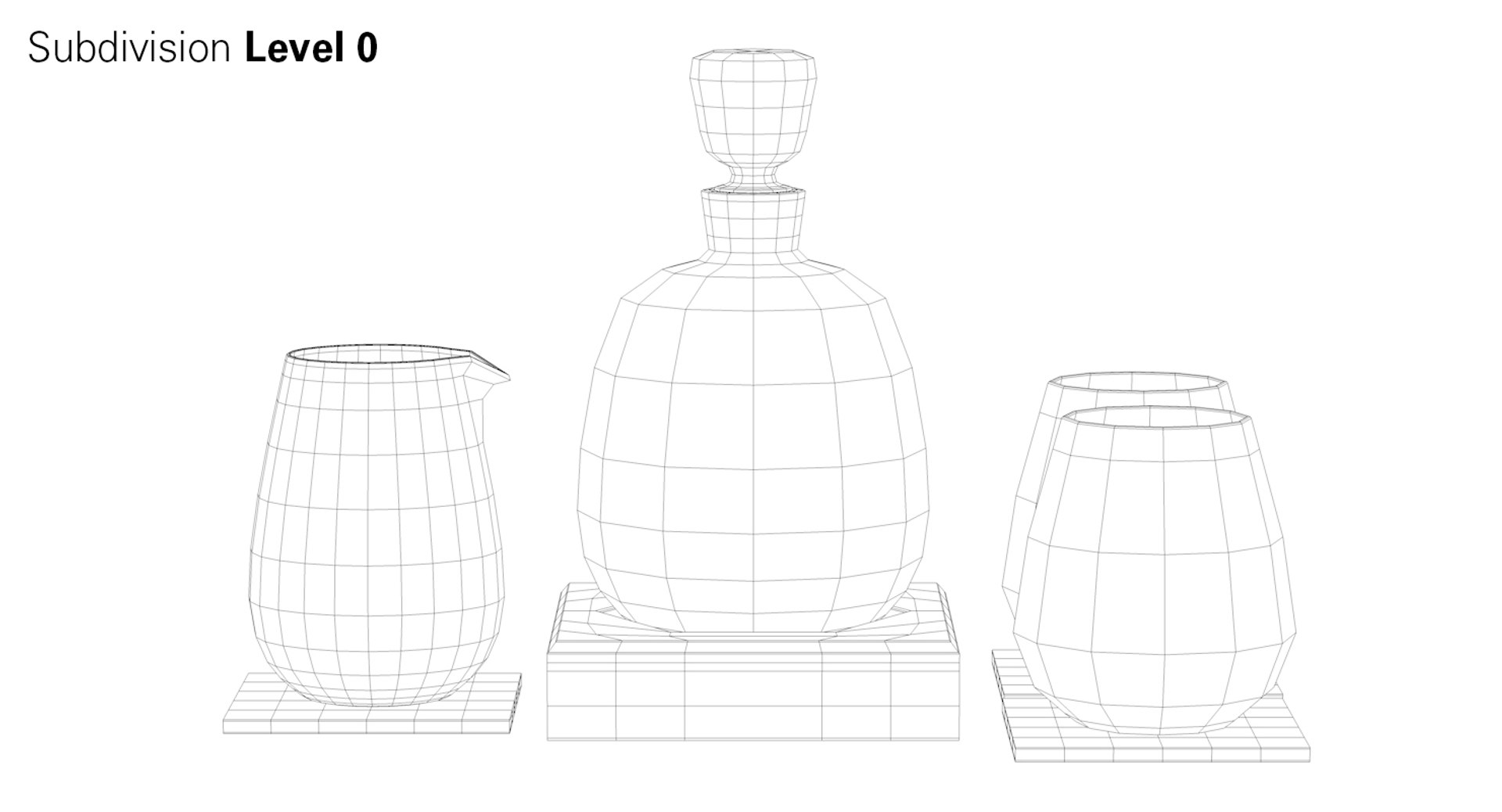 3D whisky set decanter model https://p.turbosquid.com/ts-thumb/Dt/q7tsn8/JcOIXHeh/wf1a/jpg/1560183683/1920x1080/fit_q87/6e8170994ab74cdbbf1b7da9eed38eeb4adc1626/wf1a.jpg