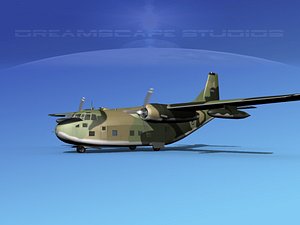 aircraft military 5 fairchild 3D model
