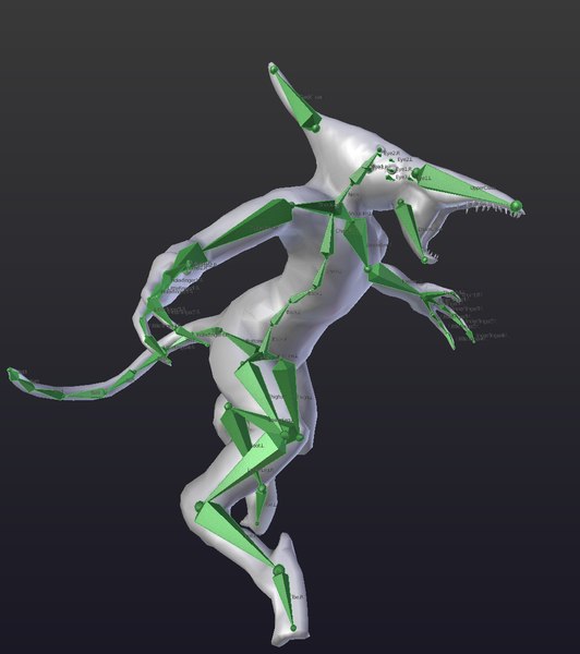 Birdman creature rig 3D - TurboSquid 1227875