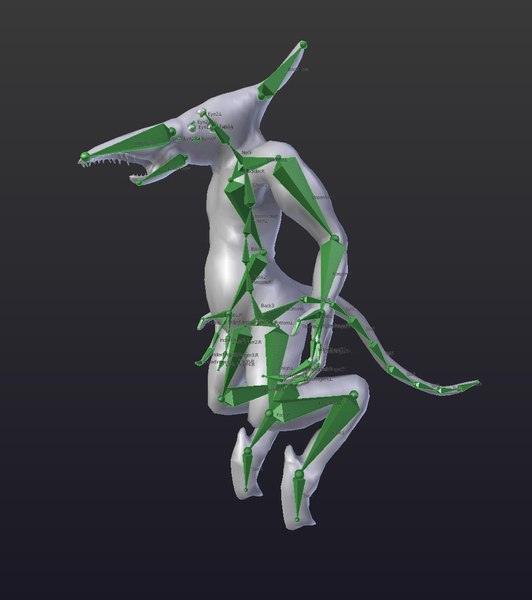 Birdman creature rig 3D - TurboSquid 1227875