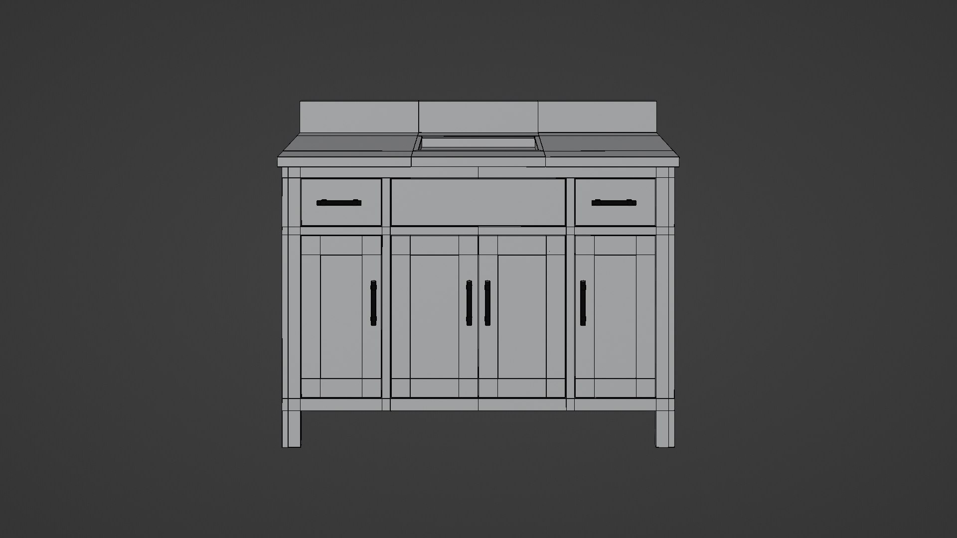 3D Freeport Standing Vanity Model - TurboSquid 2226694