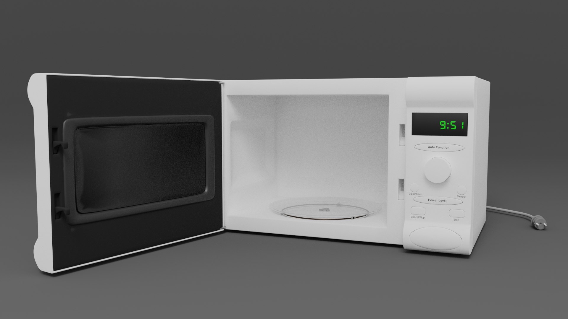 3d Model Of Microwave Oven