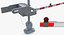 3D model railroad crossing gate road barrier