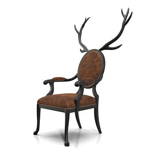 3D Hybrid No Antlers Anthro Chair PBR