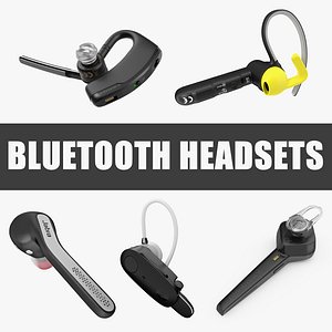 bluetooth headsets 3D model