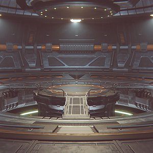 Sci-fi Scene for rendering Restyling  - TESLA