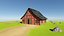 3D Barn Storage House Free 3D model