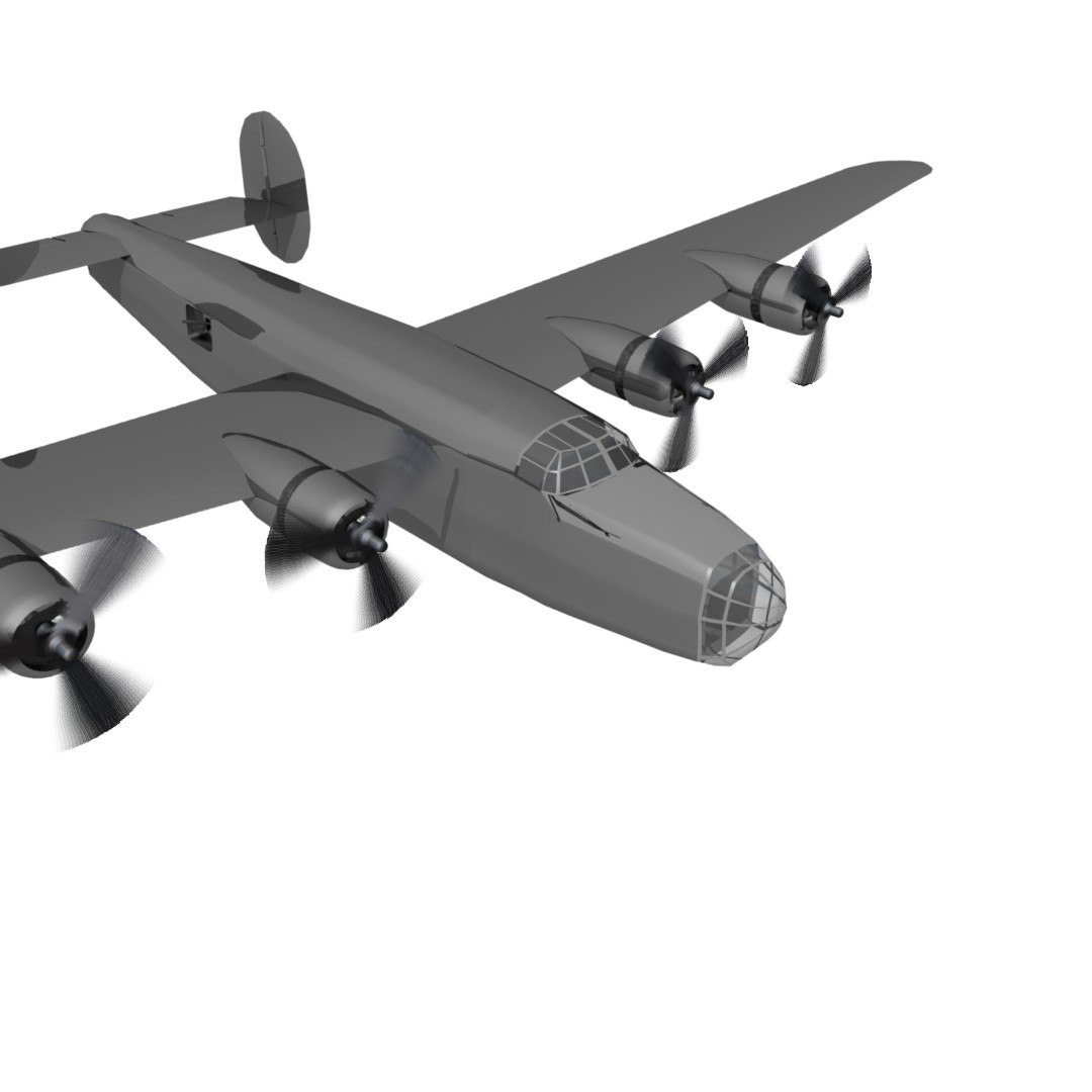 Free B-24 Liberator 3d Model