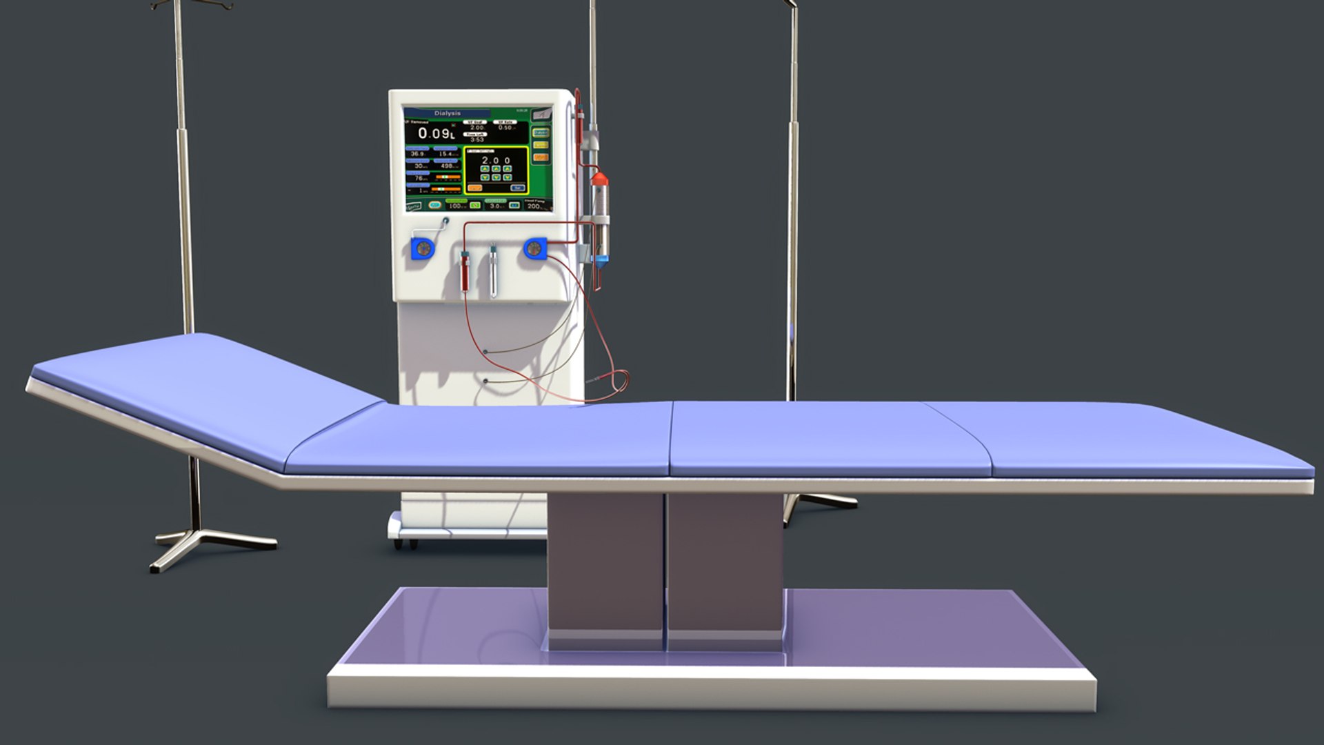 3d model dialysis machine