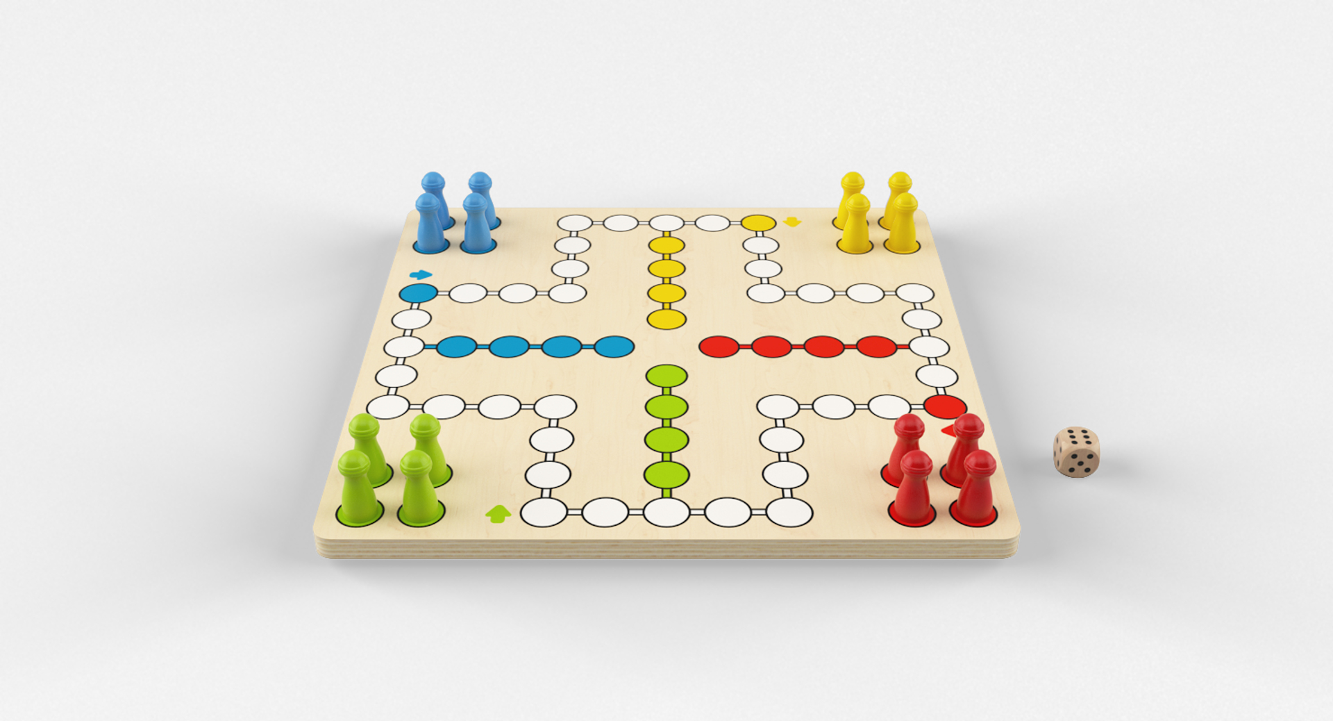 Ludo Wooden Classic Game -  Israel