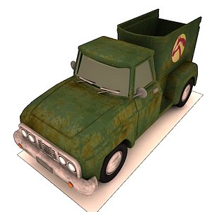 3d cartoon horse trailer