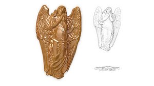 3D angel wings model