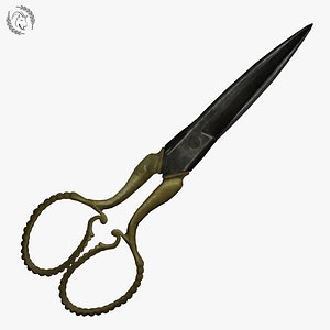 old scissors 3d model