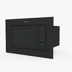 Microwave Amica AMGB20E2GB Black 3D model
