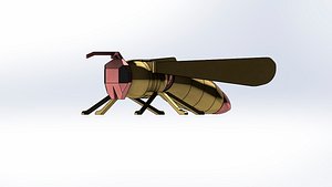 3D WASP OF BOLTS AND NUTS