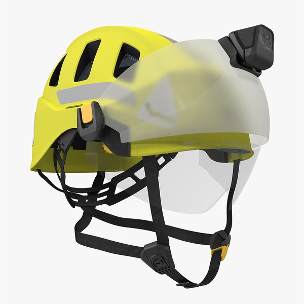バイザーと懐中電灯を備えたPetzl Strato Vent Hi-Vizヘルメット3Dモデル - TurboSquid 1472291