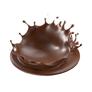 Chocolate Splash v3 3D model