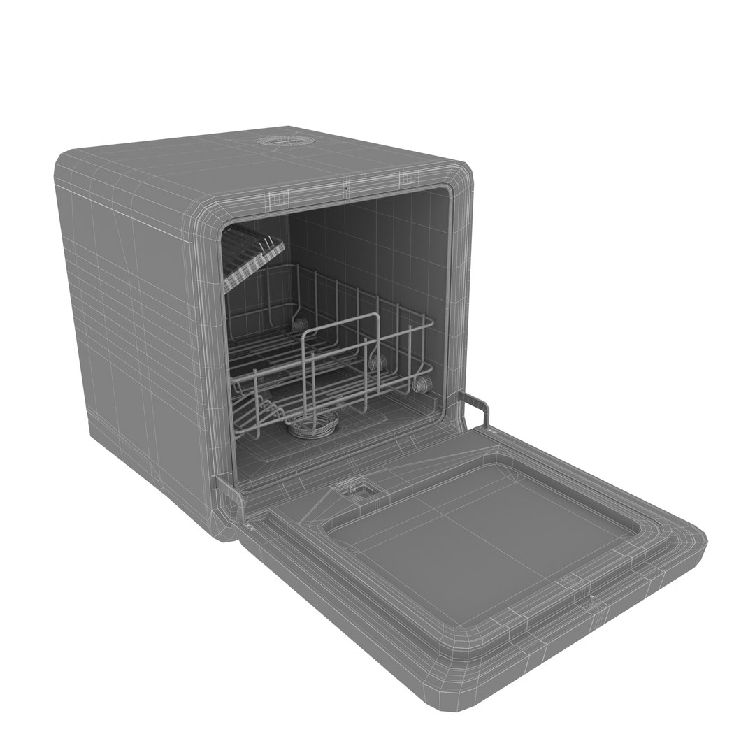 3D Mini Midea MCFD42900 Dishwasher Model - TurboSquid 1838044