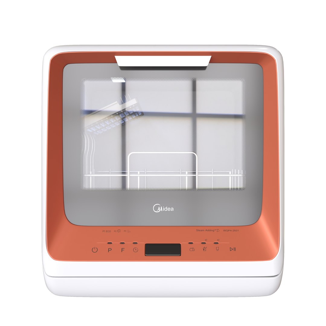3D Mini Midea MCFD42900 Dishwasher Model - TurboSquid 1838044