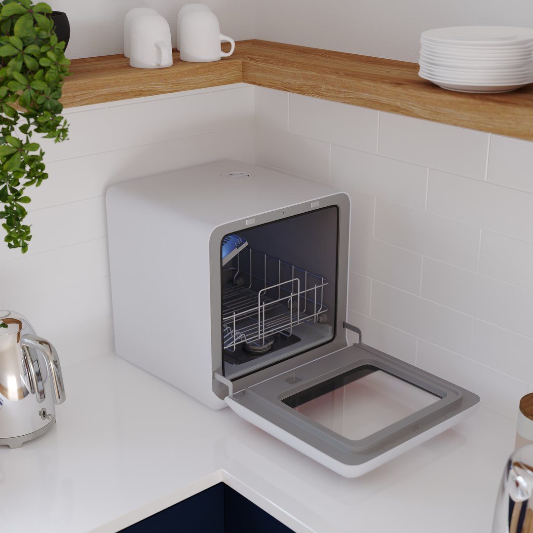 3D Mini Midea MCFD42900 Dishwasher Model - TurboSquid 1838044