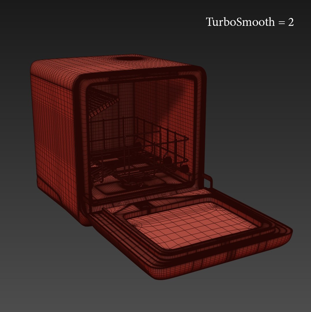3D Mini Midea MCFD42900 Dishwasher Model - TurboSquid 1838044